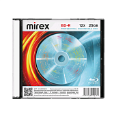 Оптические носители BD-R Mirex 25GB 12X Slim case (1/50) — фото, цена, купить