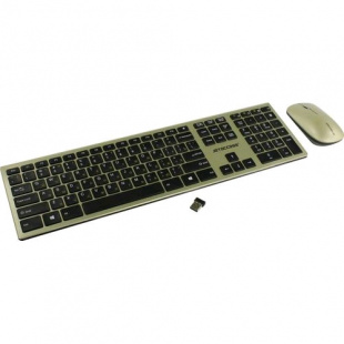 Jet.A SlimLine KM41 W gold-black Клавиатура+мышь