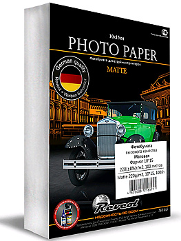 Фотобумага Revcol 10x15 220г/м2 100л. матовая (С 10x15-M-220-100-Э) — фото, цена, купить
