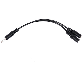 Видеокабели и переходники Аудиокабель (3.5mm Jack M - 2x3.5mm Jack F) 0.15 м Belsis SP3059 — фото, цена, купить