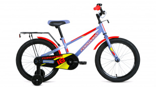 18 FORWARD METEOR 18 (1 ск.) 2020-2021, серый/красный Велосипед велосипед