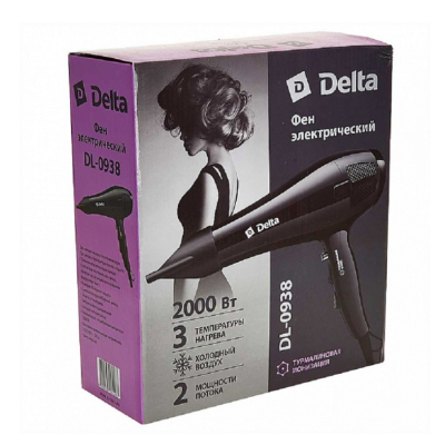 Фены Delta LUX DL 0938 черный DL 0938 от магазина Zakaz43