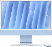 Моноблоки Apple iMac A3247 24" 4.5K M4 8 core (4) 16Gb SSD256Gb 8 core GPU macOS WiFi BT 143W клав (MWUF3ZP/A) — фото, цена, купить