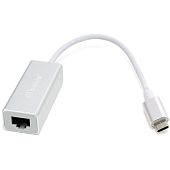 Сетевые карты, антенны Belsis BW8905 USB 3.1 Type C (m) - RJ45 (f), 0,15 м, серебристый — фото, цена, купить