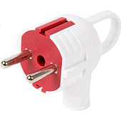 Аксессуары для подключения Вилка с заземлением и ручкой 220 В цвет белый — фото, цена, купить