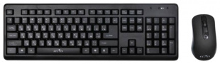 Oklick 270M клав:черный мышь:черный USB беспроводная Клавиатура+мышь