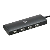 Контроллеры Digma HUB-4U2.0-UC-B 4ПОРТ. ЧЕРНЫЙ — фото, цена, купить