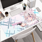 Коврики для мыши Игровой коврик для мышки большой, аниме CS. Размер 800х300x3  (Принцесса CS белый) — фото, цена, купить