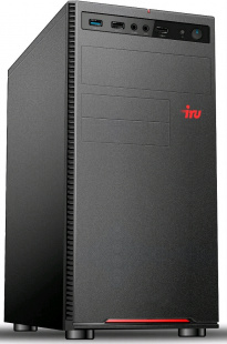 IRU Home 225 MT Ryzen 5 2600/8Gb/SSD240Gb/GT1030 2Gb/DOS/черный 1508356 Компьютер