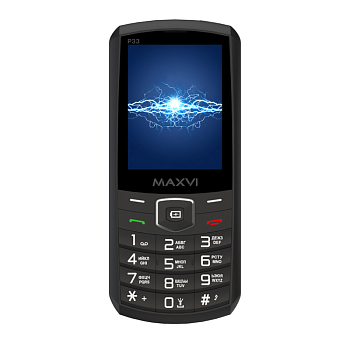 Сотовые телефоны Maxvi P33 black — фото, цена, купить