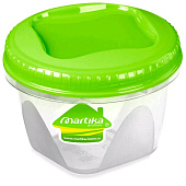 Посуда для микроволновки Контейнер пластмассовый  0,45л с закручивающейся крышкой Тондо С284 — фото, цена, купить