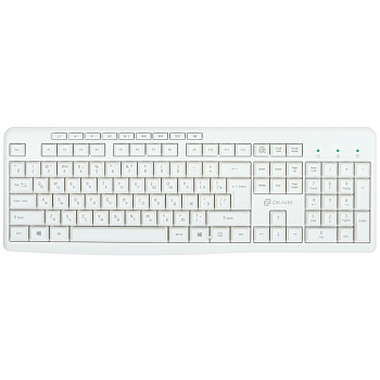 Оклик K225W белый USB беспроводная Multimedia (1875235)