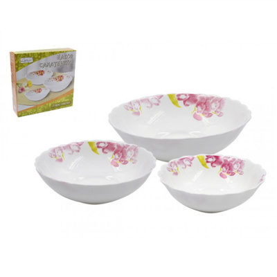 Тарелки,миски,салатники Набор для завтрака 3пр 3PCB YF16026 Орхидея yf-16026 от магазина Zakaz43