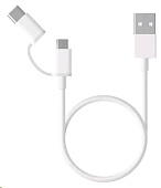 Кабель USB Xiaomi Mi 2-in-1 USB Cable Micro USB to Type C (100cm) — фото, цена, купить