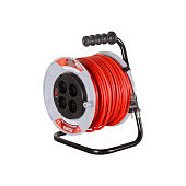 Удлинители Удлинитель силовой на катушке, СУ-2х1-50/2 (с выкл., 4 розетки) Ресанта — фото, цена, купить