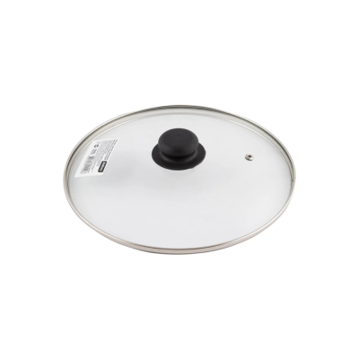 Крышки Mallony 987018 26см, стекло/металл/пластик, метал.обод, паровыпуск 987018 от магазина Zakaz43