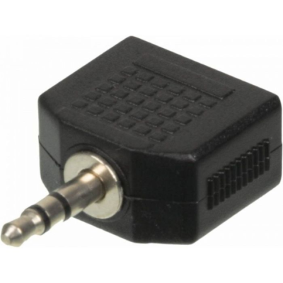 Видеокабели и переходники Ningbo 2X3.5MM JACK(F)-3.5MM JACK(M) ЧЕРНЫЙ (JAAA095-B) JAAA095-B от магазина Zakaz43