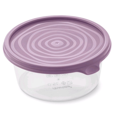Посуда для микроволновки Контейнер пл. 0,5л круглый "Сальваре"колор С222КОЛ С222КОЛ от магазина Zakaz43