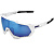 100% Speedtrap Matte White / HIPER Blue Multilayer Mirror Lens (61023-407-01) Очки спортивные