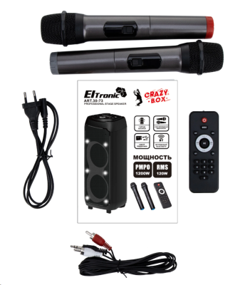 Активная акустика ELTRONIC 30-73 CRAZY BOX 1200 динамик 2шт/10" 30-73 CRAZY BOX от магазина Zakaz43