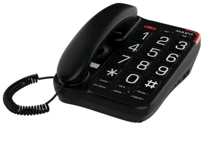 Телефоны проводные Maxvi CB-01 black 00000004454 от магазина Zakaz43