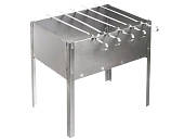 Мангал разборный 350*250*350*0,5мм Эконом в сумке+шампура * УЦЕНКА