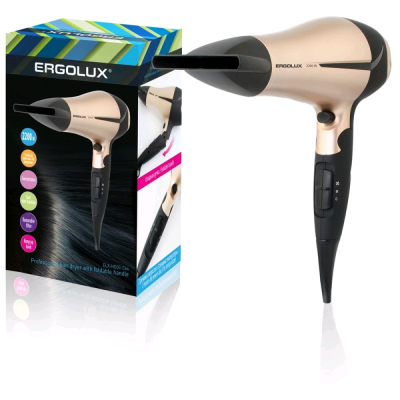 Фены Ergolux ELX-HD03-C64 черный/золото ELX-HD03-C64 от магазина Zakaz43