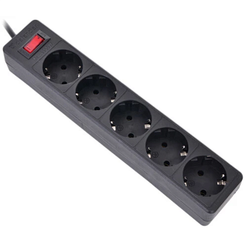 Сетевые фильтры Defender ES 3 м, черный, 5 розеток — фото, цена, купить