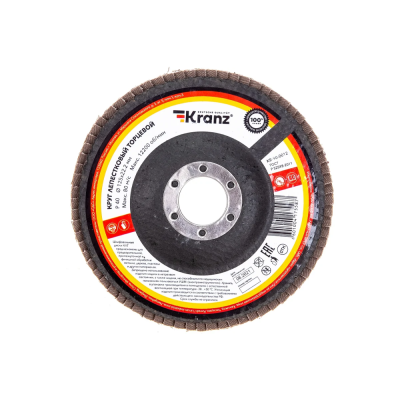 Круги лепестковые Круг лепестковый торцевой 125х22мм Р 40 Kranz KR-90-0012 от магазина Zakaz43