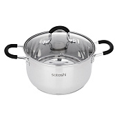 Кастрюли Satoshi Альбер 822-213 2,5л, со стекл. крышкой, индукция — фото, цена, купить