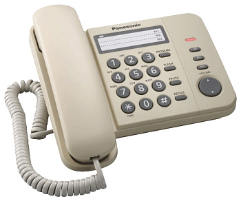 Телефоны проводные Panasonic KX-TS2352RUW — фото, цена, купить
