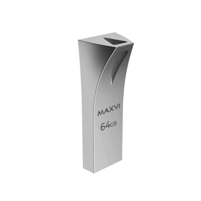 Флэш память USB 64GB Maxvi MK2 metallic silver (FD64GBUSB20C10MK2) 4829 от магазина Zakaz43