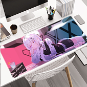 Коврики для мыши Игровой коврик для мышки большой, аниме CS. Размер 800х300x3  (Принцесса CS розовый) — фото, цена, купить