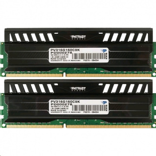 DDR3 2x8Gb 1600MHz Patriot PV316G160C9K RTL PC3-12800 CL9 DIMM 240-pin 1.5В Память