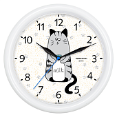 Интерьерные часы Часы TROYKATIME круг котик 21210252 — фото, цена, купить