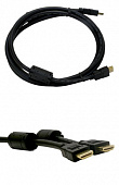 Buro HDMI 1.4 HDMI (m)/HDMI (m) 1.8м. феррит.кольца черный (HDMI-19M/19M-1.8M-MG) Кабель