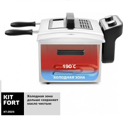Фритюрницы Kitfort КТ-2025 черный/серебристый КТ-2025 от магазина Zakaz43