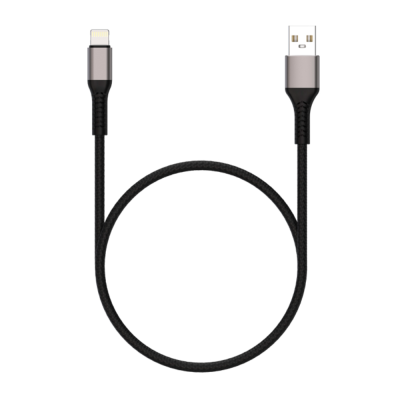 Кабель USB USB  2.0  AM/Lightning 1м Maxvi MC-21L black-grey 5081 от магазина Zakaz43