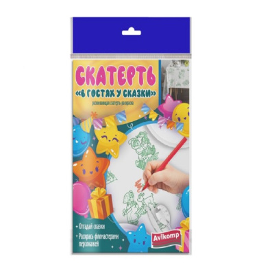 Кухонные принадлежности Скатерть-раскраска одноразовая 110х150см В гостях у сказки ПСД Авикомп 1 от магазина Zakaz43