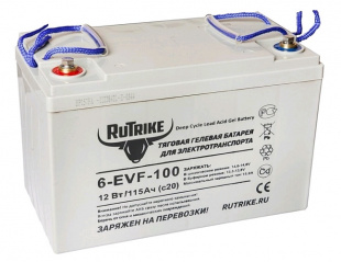 Rutrike 6-EVF-100 (12V100A/H C3) Аккумулятор
