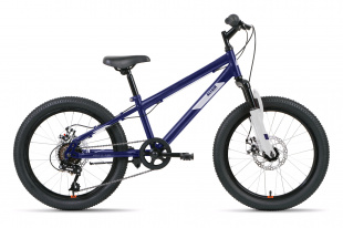 20 ALTAIR MTB HT 20 2.0 D (20" 6 ск. рост. 10.5") 2022, темно-синий/серебристый, IBK22AL20081 велосипед