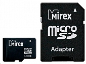 micro SDHC 16Gb Class4 MIREX + adapter (13613-ADTMSD16) Флеш карта