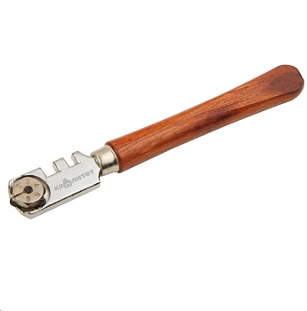 Стеклорез Стеклорез роликовый Квалитет деревянная рукоятка СР-ДР — фото, цена, купить