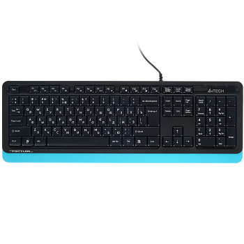 Клавиатуры A4Tech FSTYLER FK10 ЧЕРНЫЙ/СИНИЙ USB FK10 BLUE — фото, цена, купить