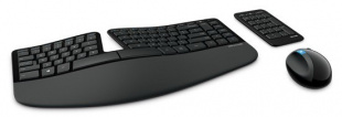 Microsoft Sculpt Ergonomic Desktop черный USB Беспроводная 2.4Ghz Multimedia Ergo Клавиатура+мышь