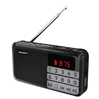 Радиоприемники Maxvi PR-02 black — фото, цена, купить