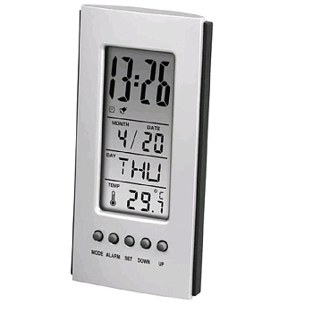 Цифровые метеостанции Hama H-186357 серебристый/черный 00186357 — фото, цена, купить