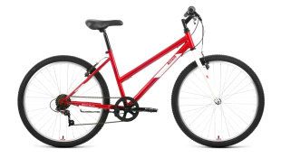 26 ALTAIR MTB HT 26 low (26" 6 ск. рост. 17") 2022, красный/белый, IBK22AL26125 велосипед