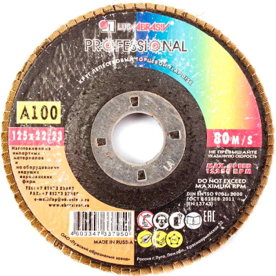 Круги лепестковые КЛТ 125 P100 (Луга) 2433 от магазина Zakaz43