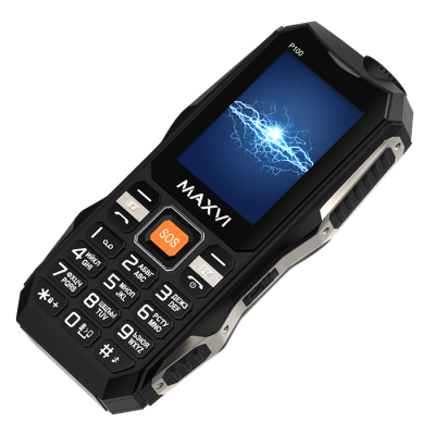 Сотовые телефоны Maxvi P100 black 4023 от магазина Zakaz43
